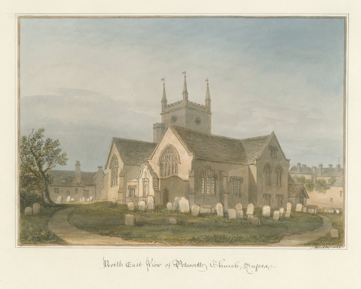 Sussex - Iglesia de Petworth, 1825 de John Buckler