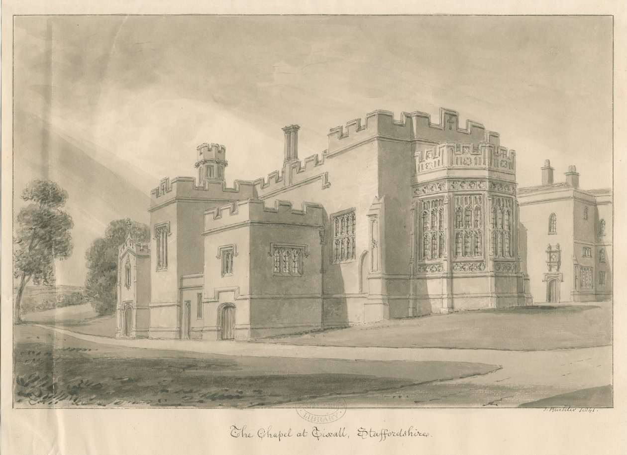 Capilla en Tixall Hall de John Buckler