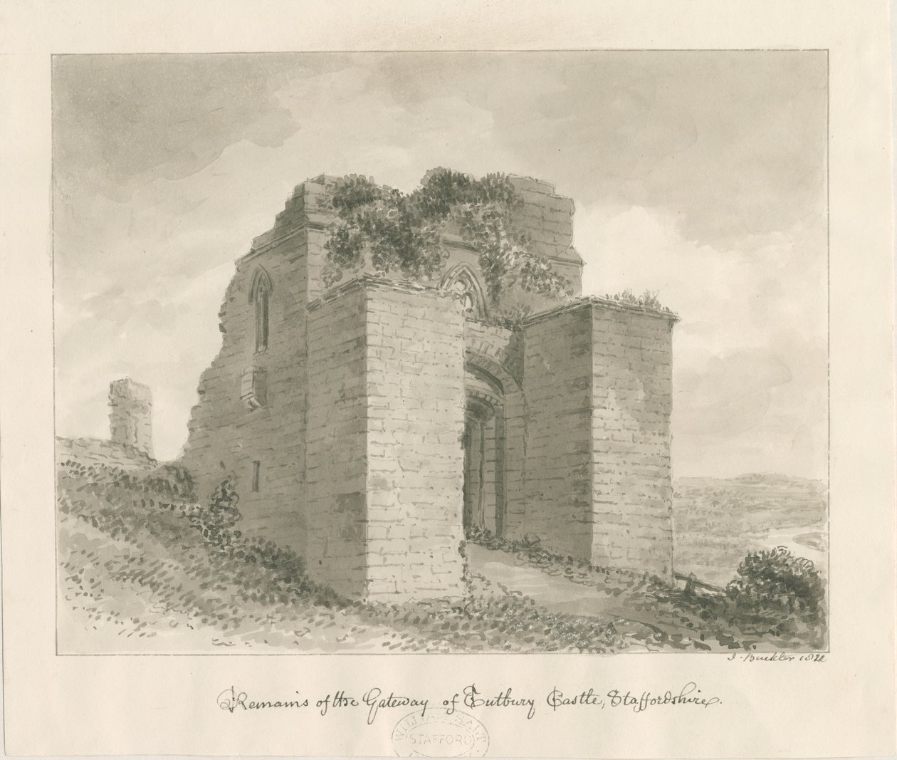 Castillo de Tutbury - Restos de la Puerta de John Buckler