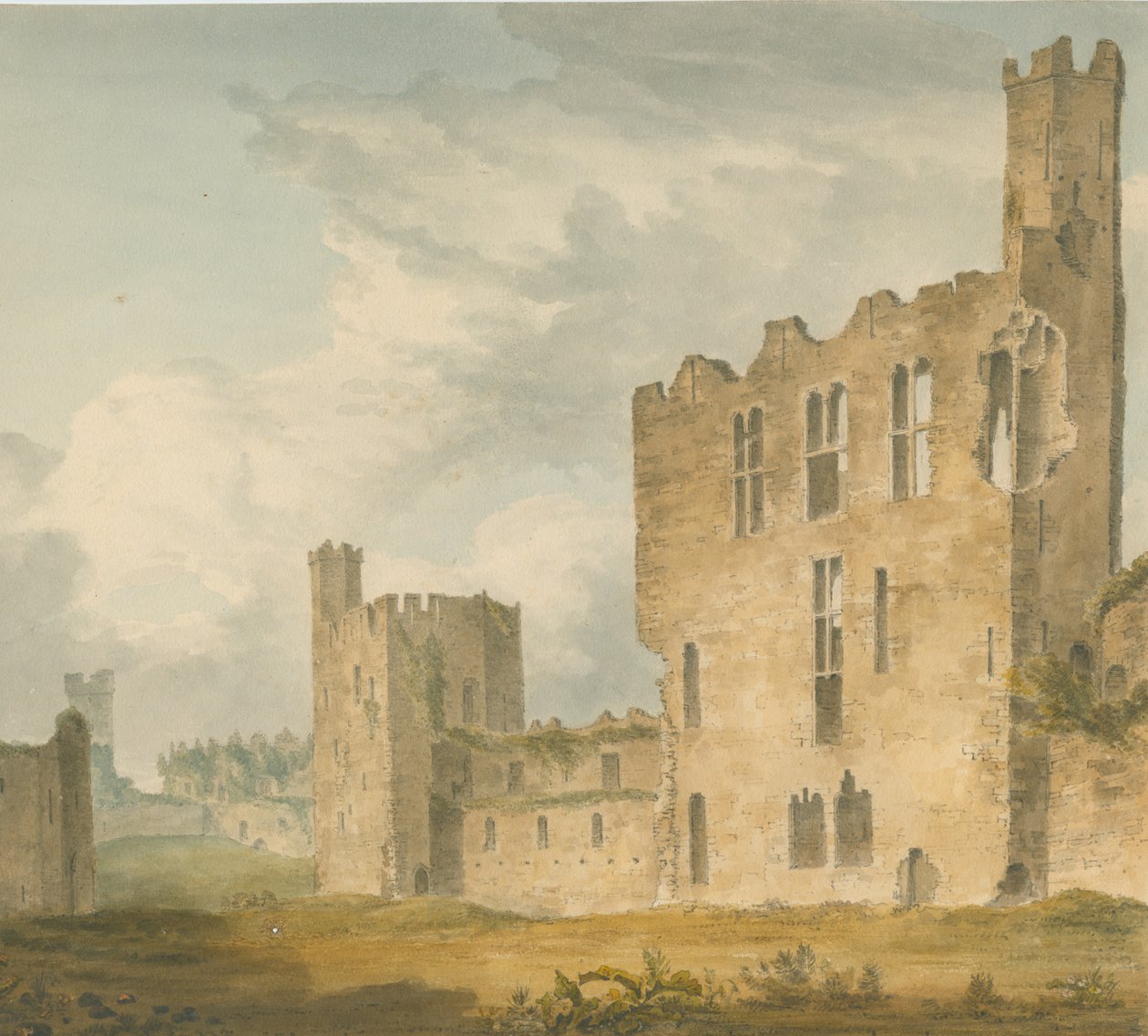 Gales - Carnarvonshire - Castillo de Conway de John Buckler