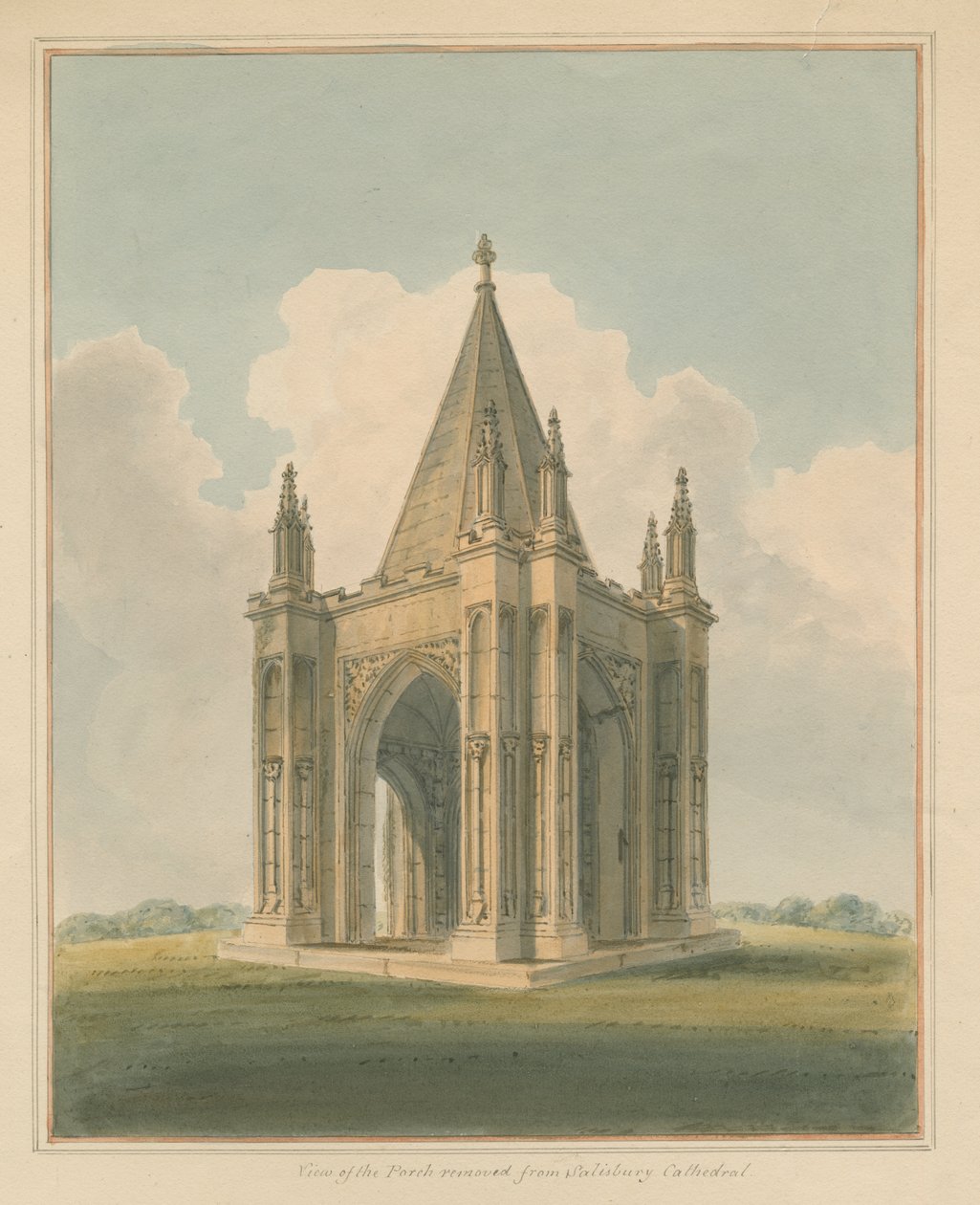 Wiltshire - Catedral de Salisbury - Pórtico de John Buckler