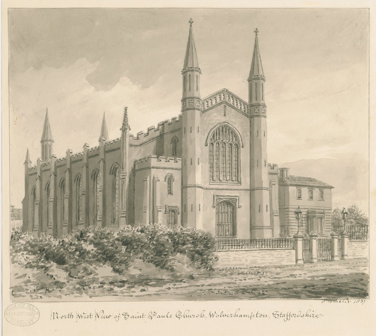 Wolverhampton - Iglesia de San Pablo de John Buckler