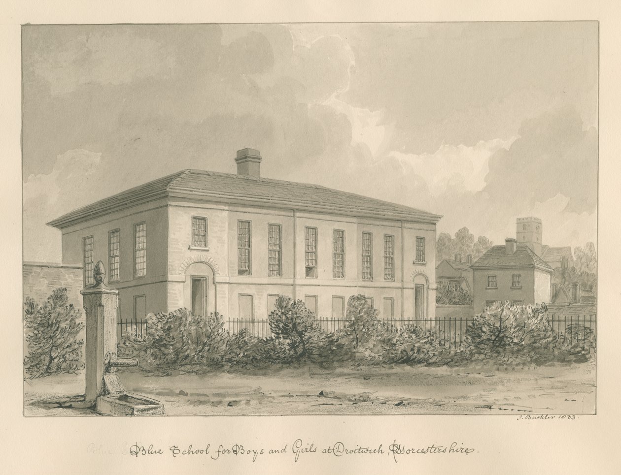 Worcestershire - Droitwich - Escuela Azul de John Buckler