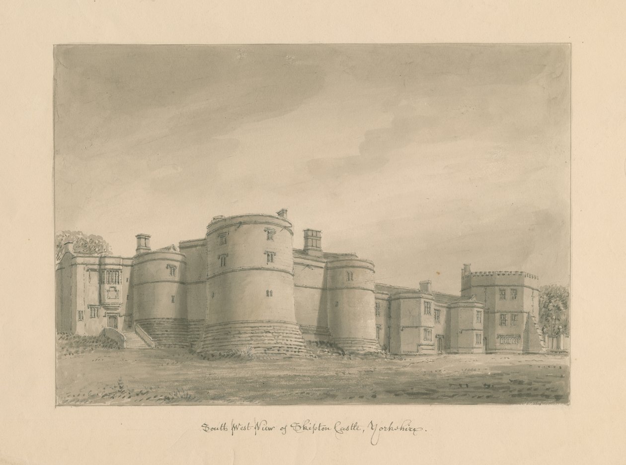 Yorkshire - Castillo de Skipton de John Buckler