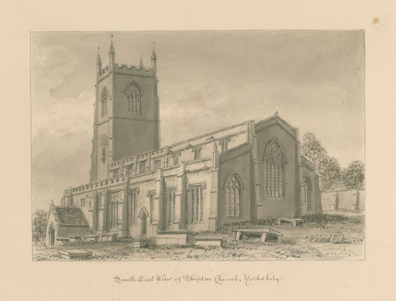 Yorkshire - Iglesia de Skipton, 1818 de John Buckler