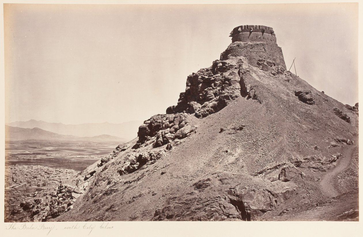 Panorama de Kabul visto desde el Bala Burj, 1879 de John Burke