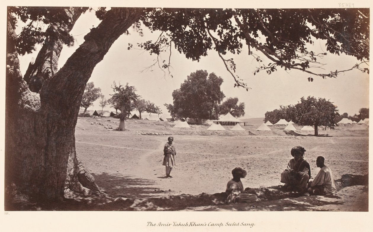 El campamento del Amir Yakub Khan en Safed Sang, 1879 de John Burke
