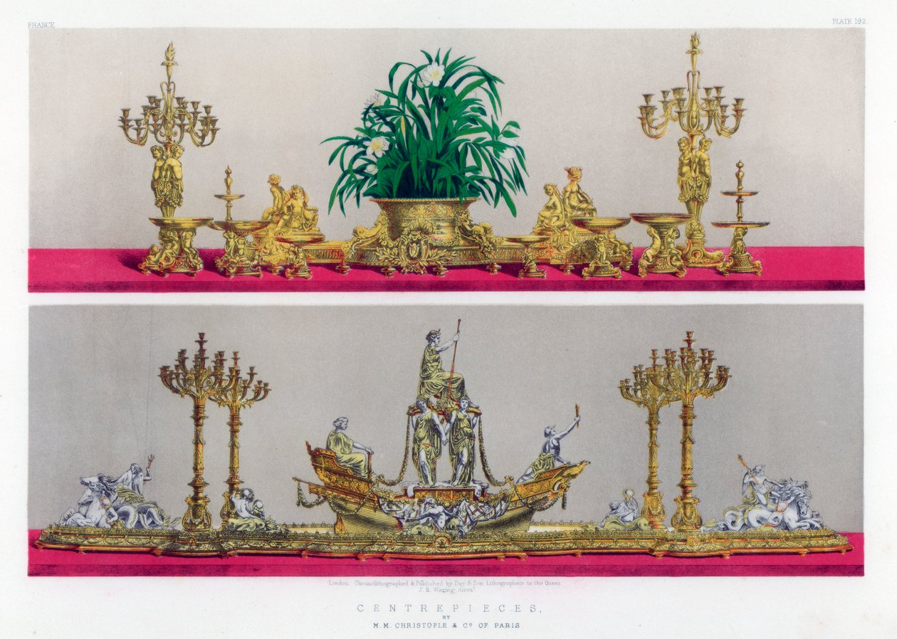 Centros de mesa, siglo XIX de John Burley Waring