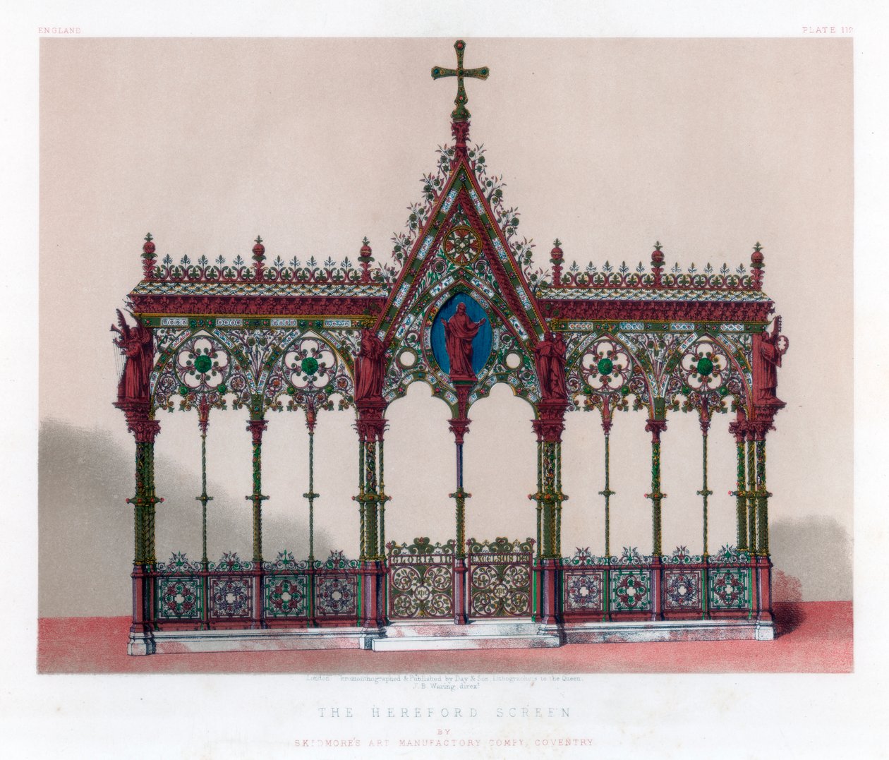La pantalla de Hereford, siglo XIX de John Burley Waring
