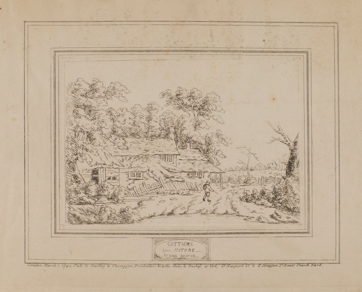 Cabañas de la Naturaleza (con la cabaña de la izquierda) de John Burton