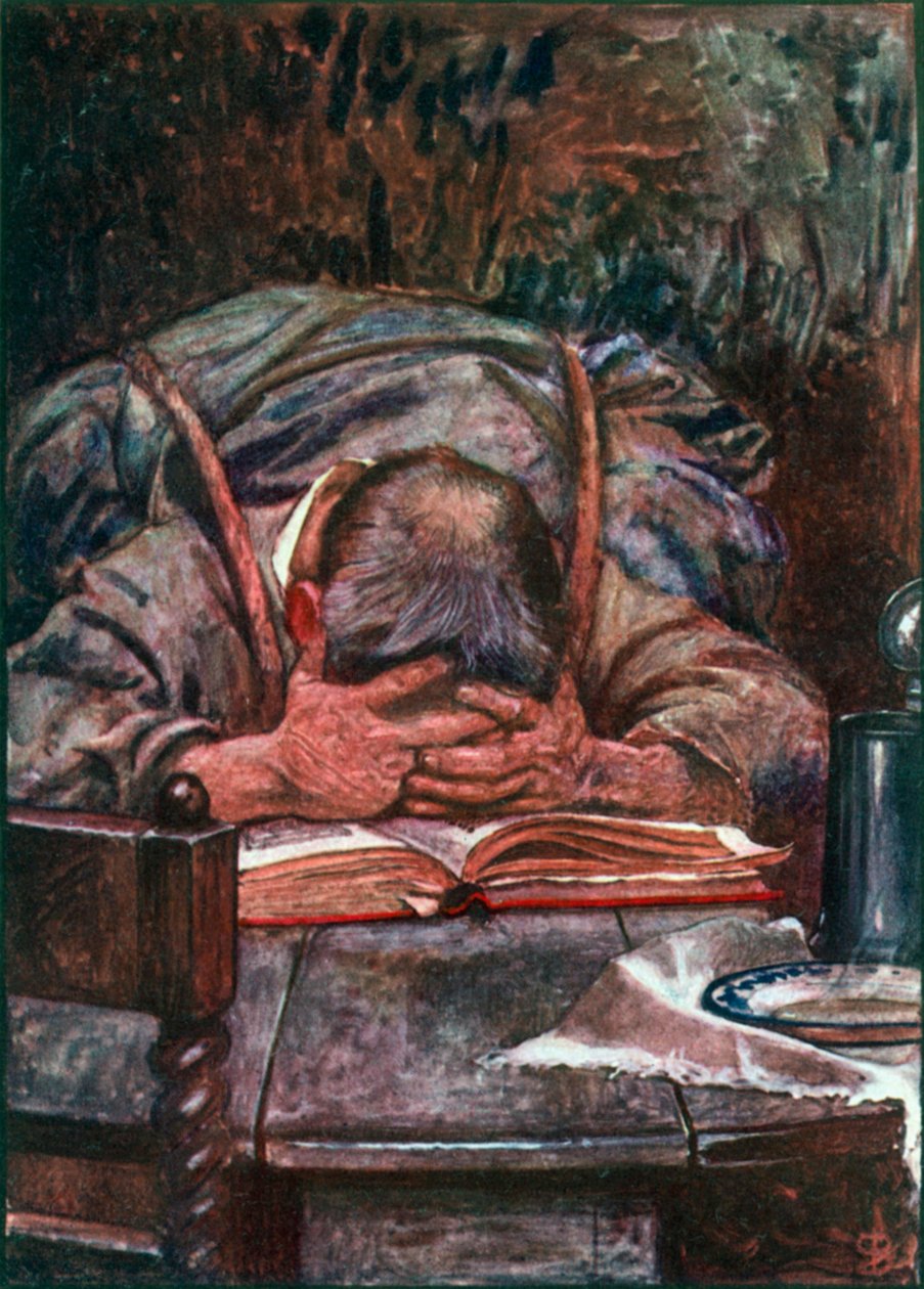 Cristiano (litografía en color) de John Byam Liston Shaw