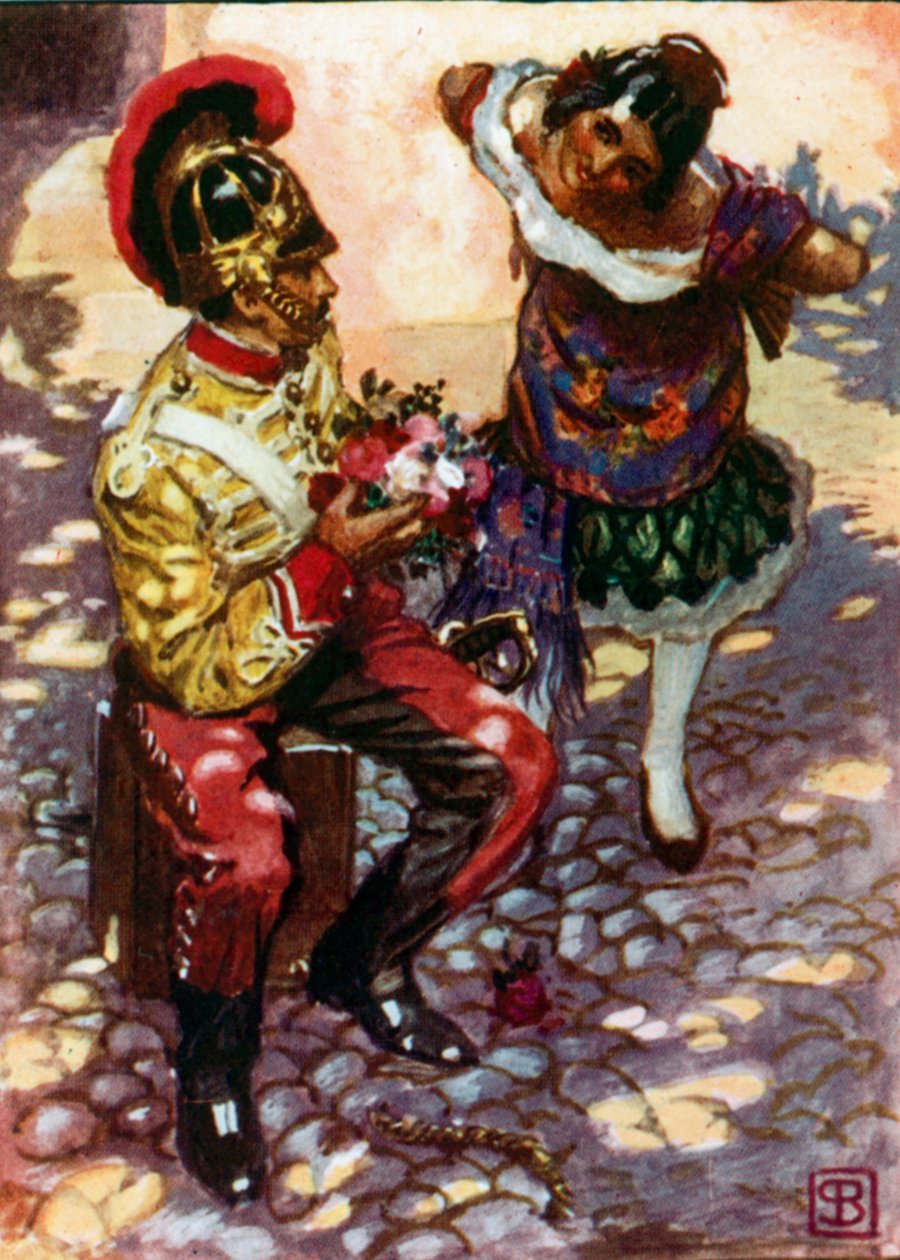 George Bizet, Carmen (litografía en color) de John Byam Liston Shaw