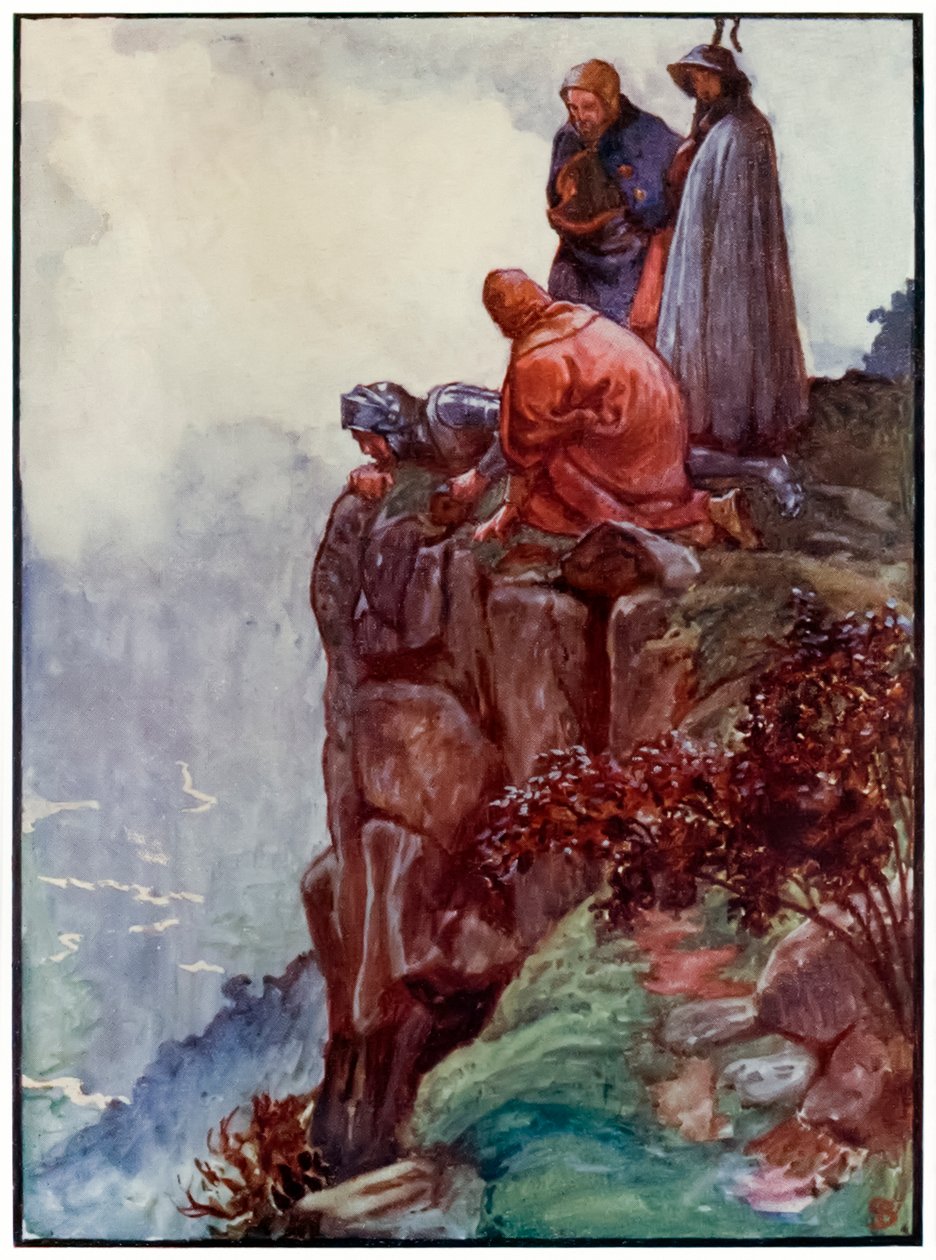"Error de la colina" de "El progreso del peregrino de este mundo, al que está por venir" de John Bunyan de John Byam Liston Shaw