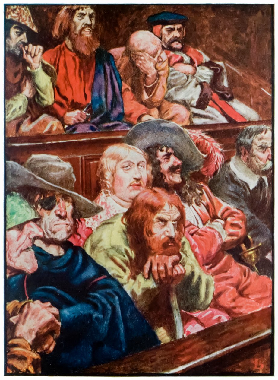 "El jurado" de "El progreso del peregrino desde este mundo, hasta el que está por venir" de John Bunyan de John Byam Liston Shaw