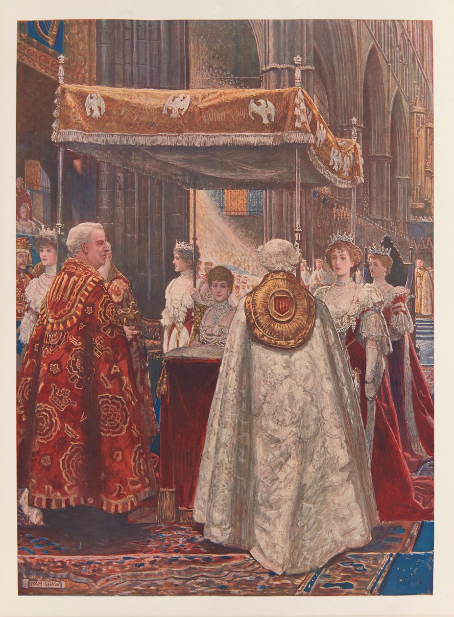Unción de la Reina Alexandra de John Byam Liston Shaw