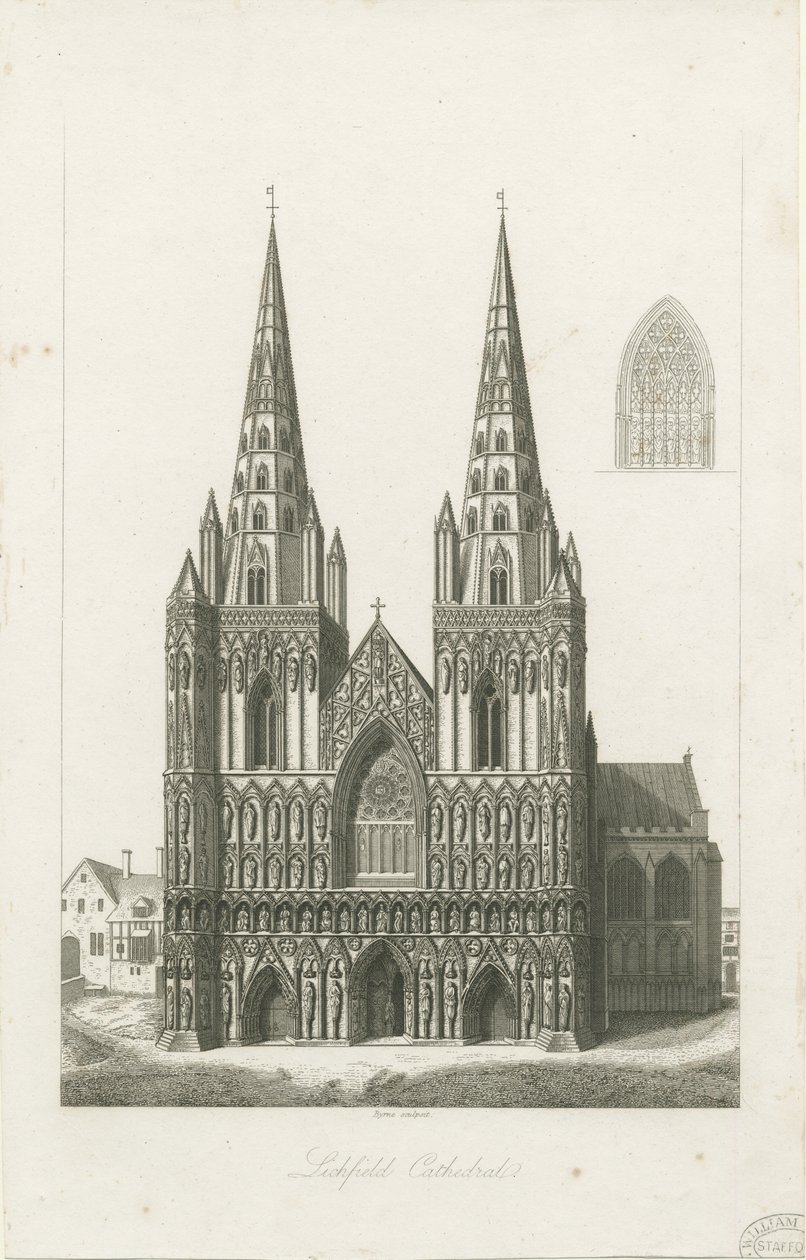 Catedral de Lichfield - Fachada Oeste de John Byrne