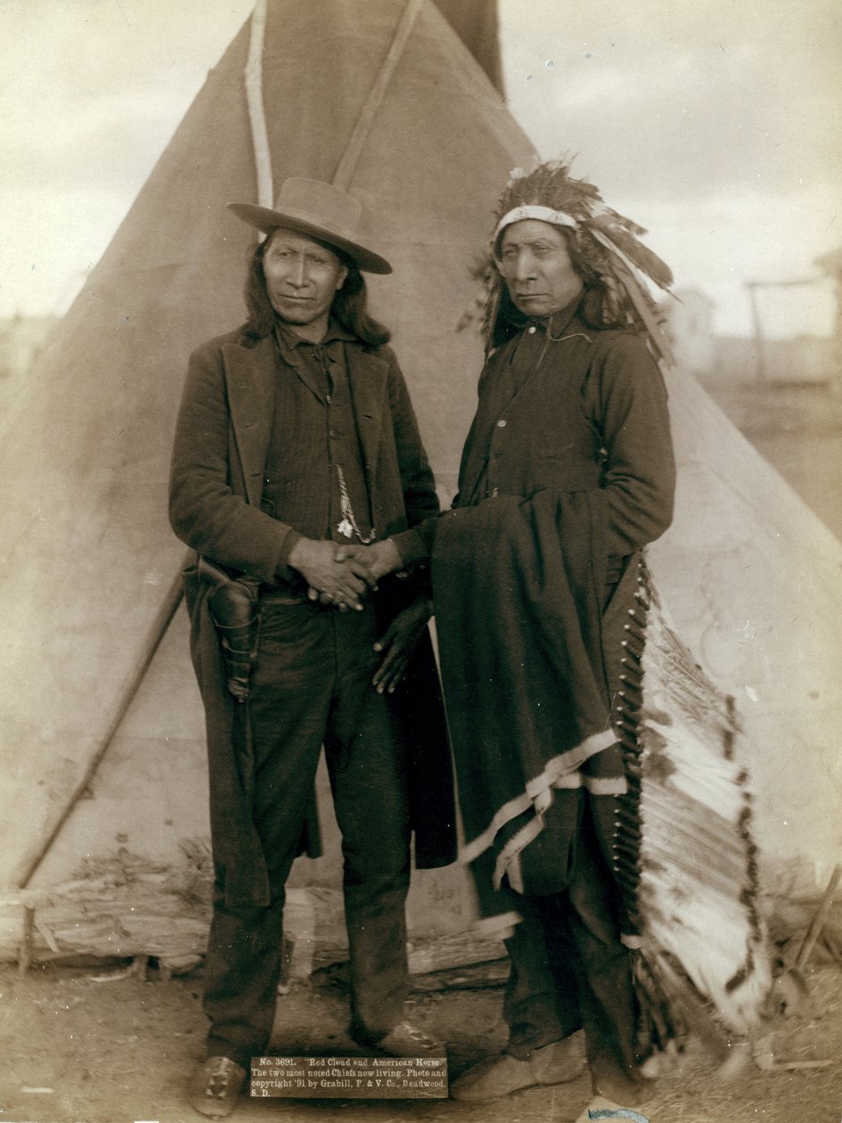Red Cloud y American Horse, 1891 de John C. H. Grabill
