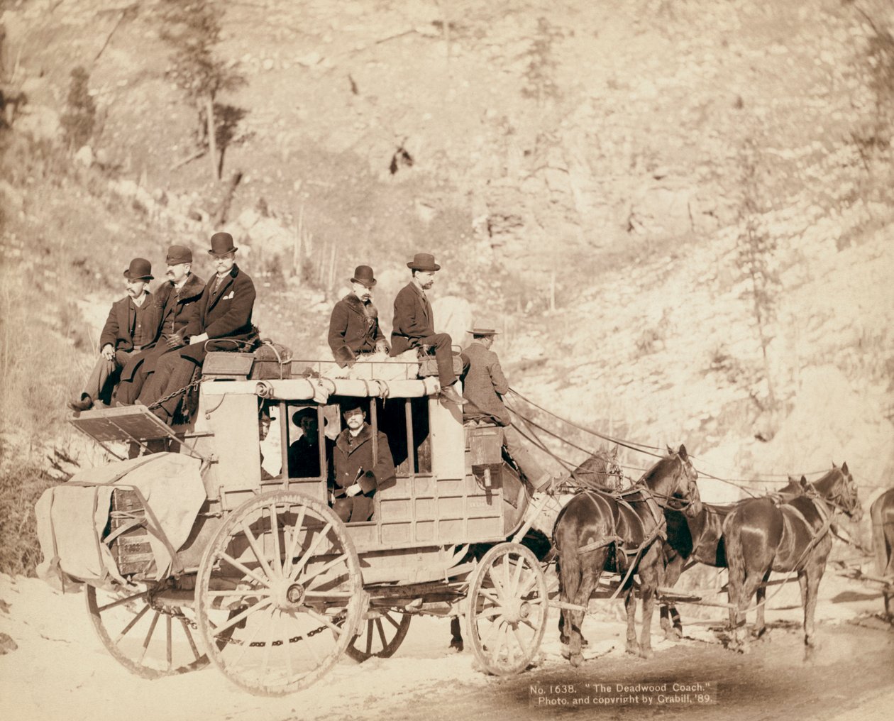 La diligencia del Viejo Oeste Deadwood de John C. H. Grabill
