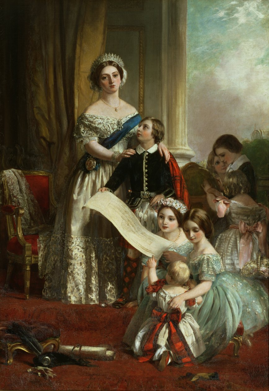 La reina Victoria y sus hijos de John Callcott Horsley