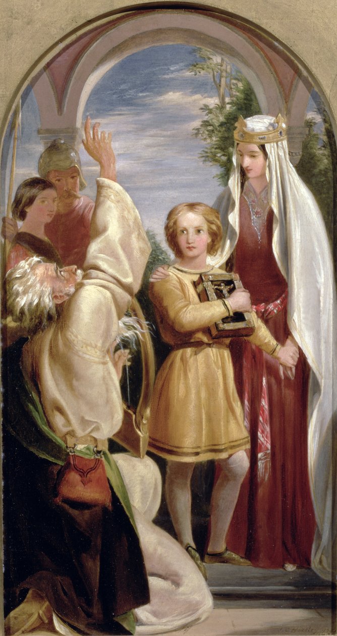 La infancia de Arturo, 1851 de John Callcott Horsley