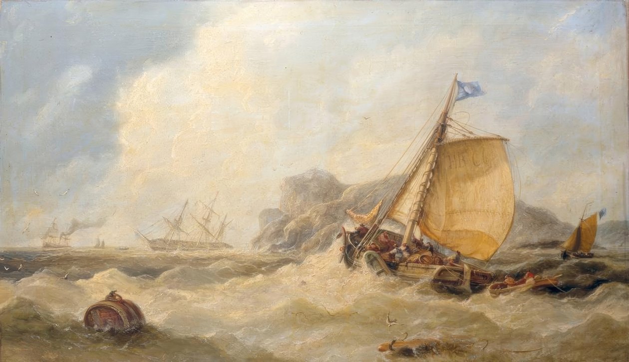 Mañana después de una tormenta en la costa de Yorkshire de John Callow