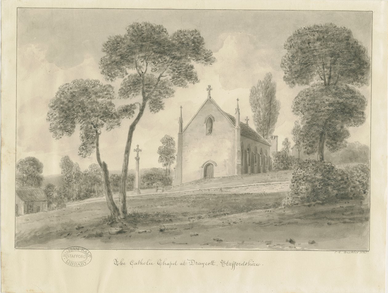 Cresswell - Capilla Católica de Draycott-in-the-Moors de John Chessell Buckler