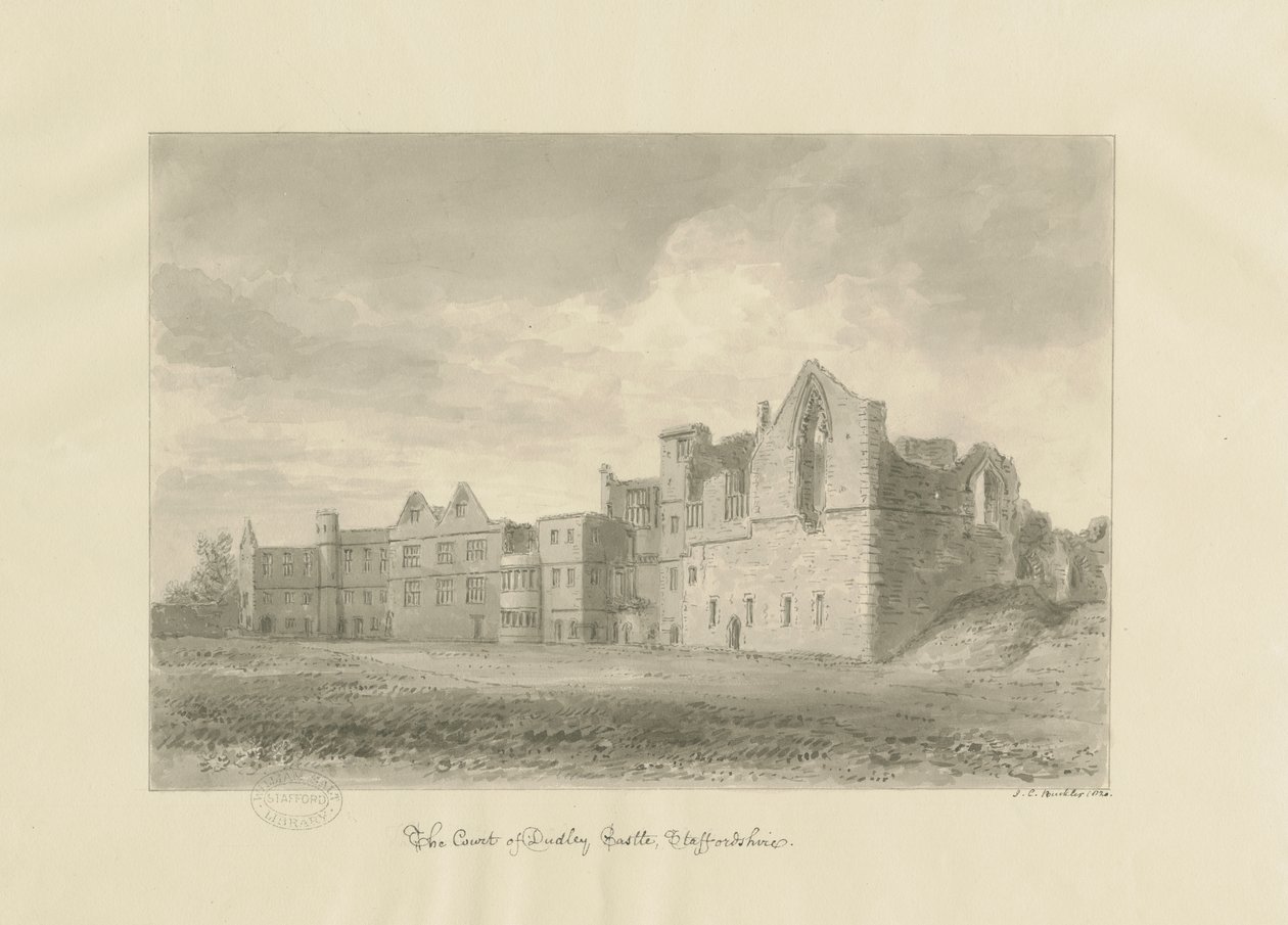 Castillo de Dudley - Patio de John Chessell Buckler