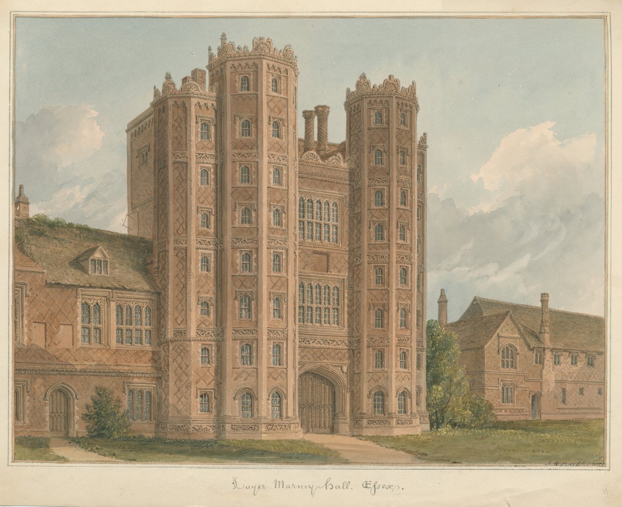 Essex - Layer Marney Hall de John Chessell Buckler