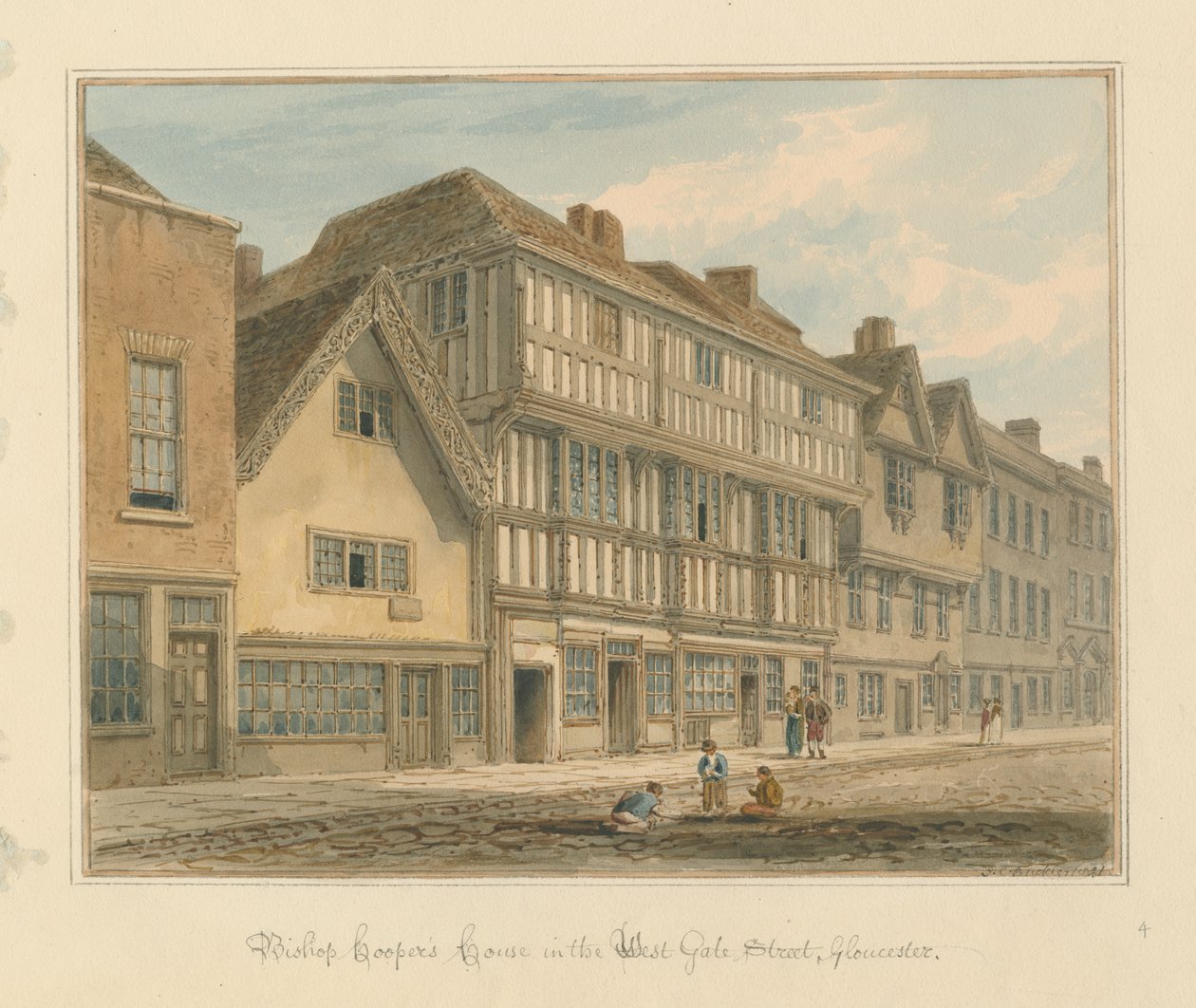 Gloucestershire - Casa del Obispo Cooper de John Chessell Buckler