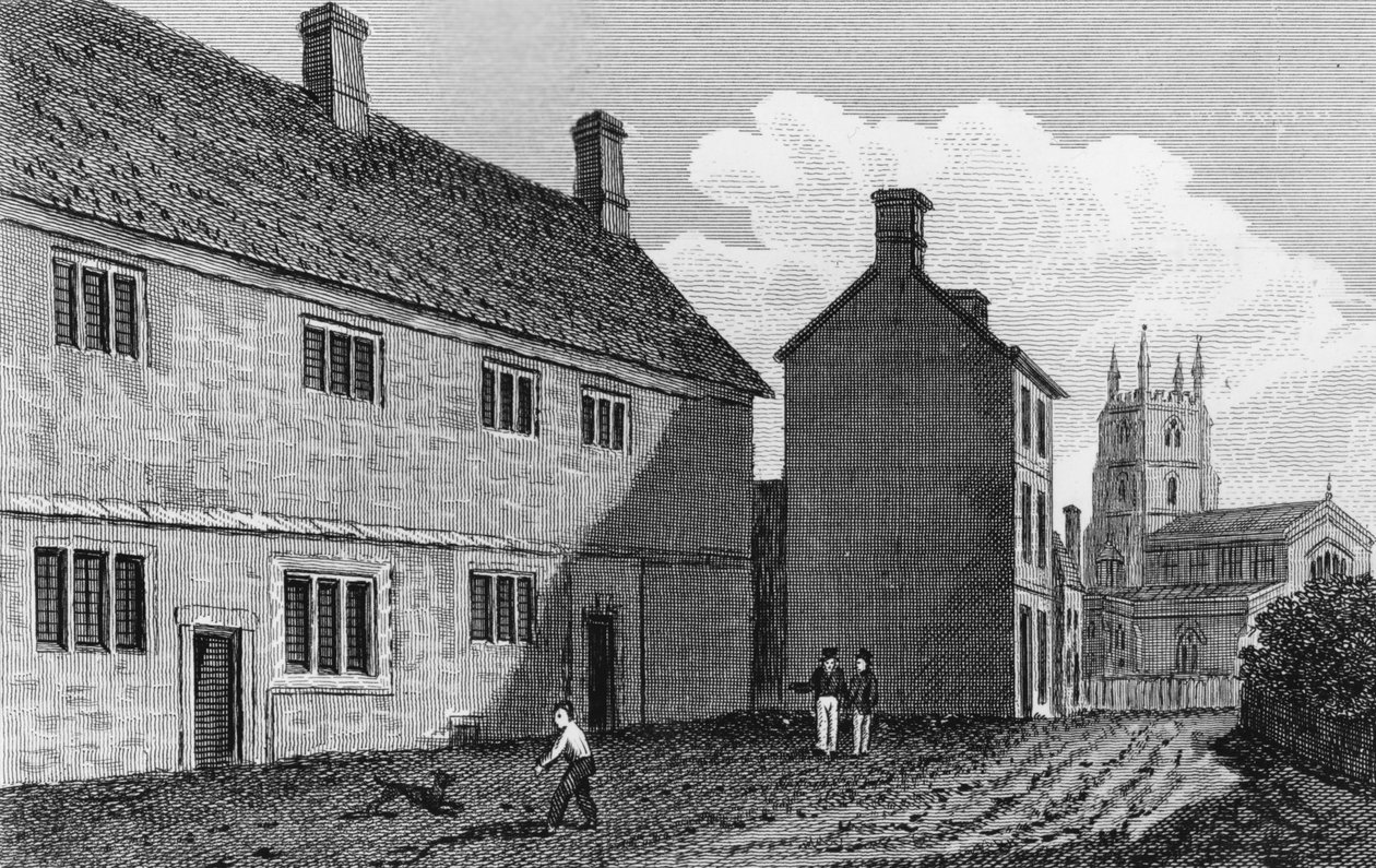 Escuela de Gramática en Chipping Norton, Oxfordshire de John Chessell Buckler