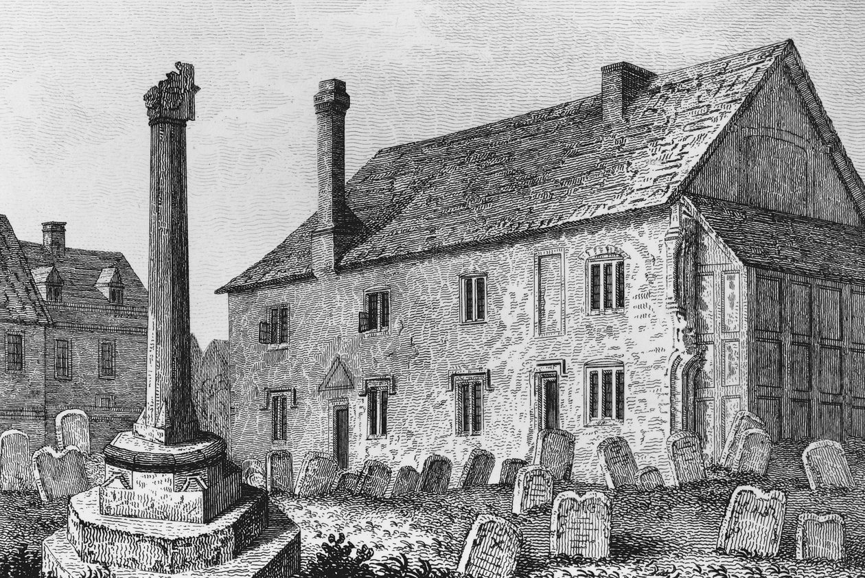 Escuela de gramática en Dorchester, Oxfordshire de John Chessell Buckler