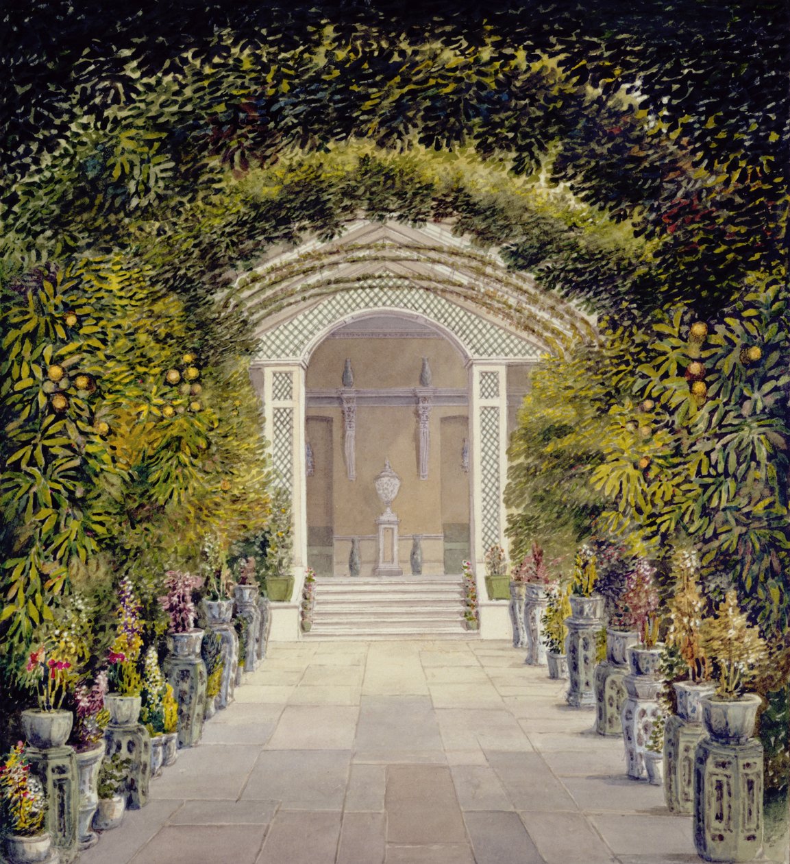 El Conservatorio en Bromley Hill, Kent de John Chessell Buckler