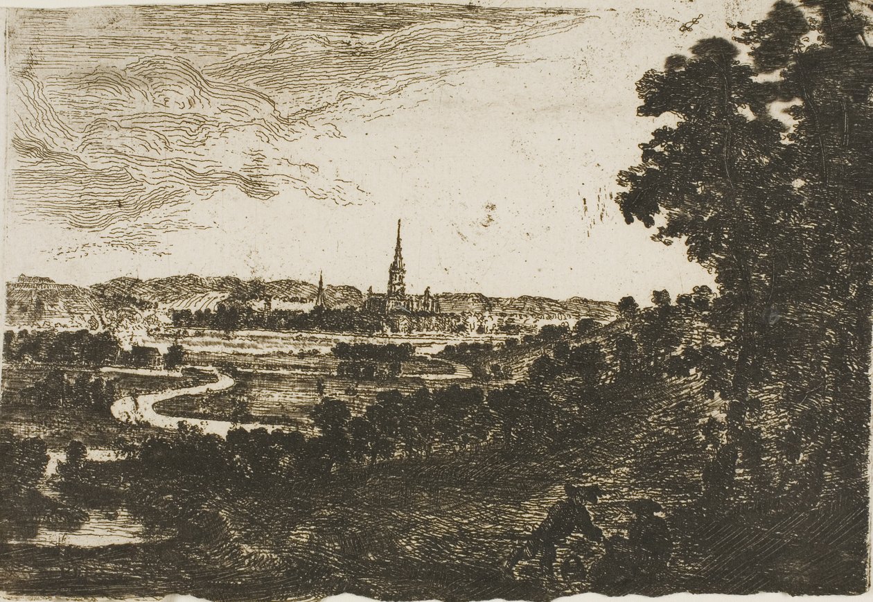 Salisbury desde Wilton Park de John Clerk of Eldin