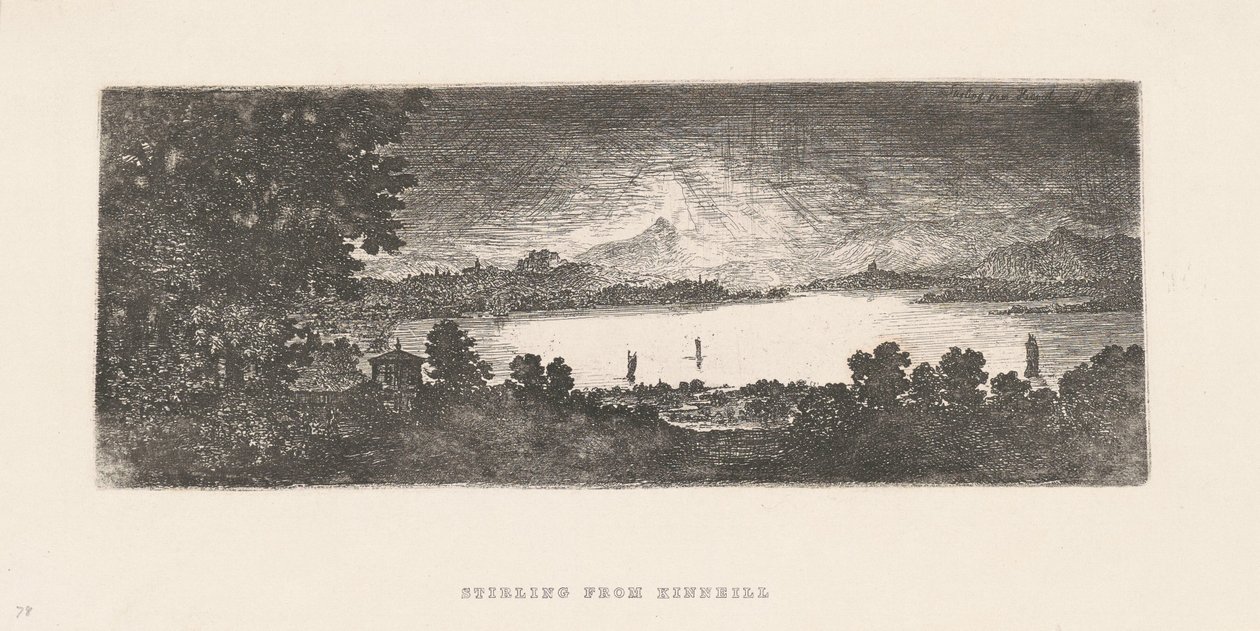 Stirling desde Kinnell de John Clerk, of Eldin