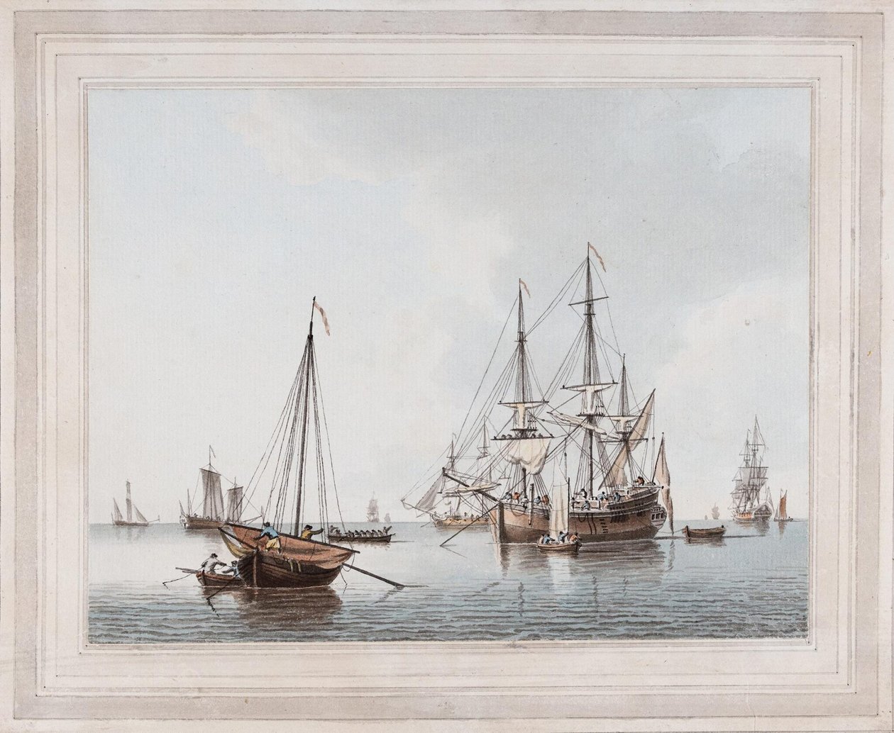 John Cleveley el Joven - Navegando en calma - 10704 de John Cleveley the Younger