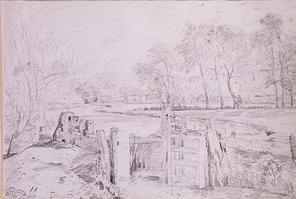 Una esclusa en el Stour de John Constable