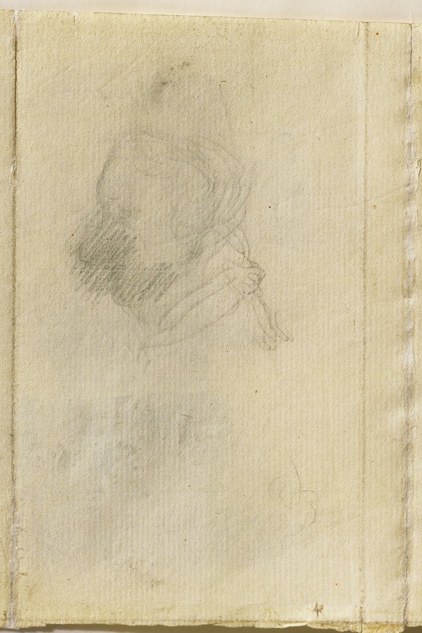 Cabeza de un hombre en perfil de John Constable