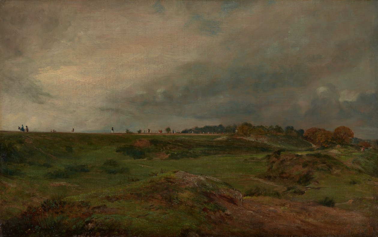 Una carretera que atraviesa Hampstead Heath de John Constable