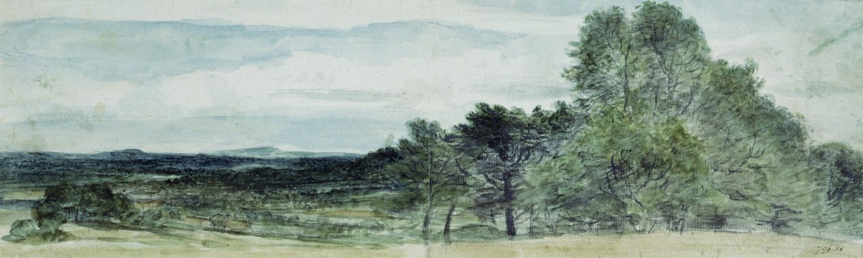 Una vista en Hursley, Hampshire, 1804 de John Constable