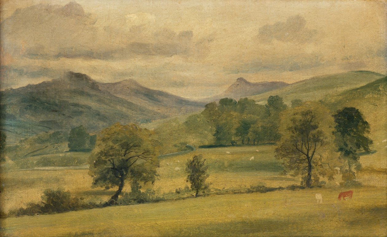 Una vista en el Distrito de los Lagos de John Constable