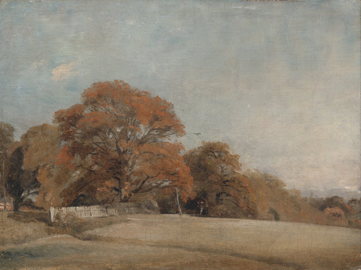 Un paisaje otoñal en East Bergholt de John Constable