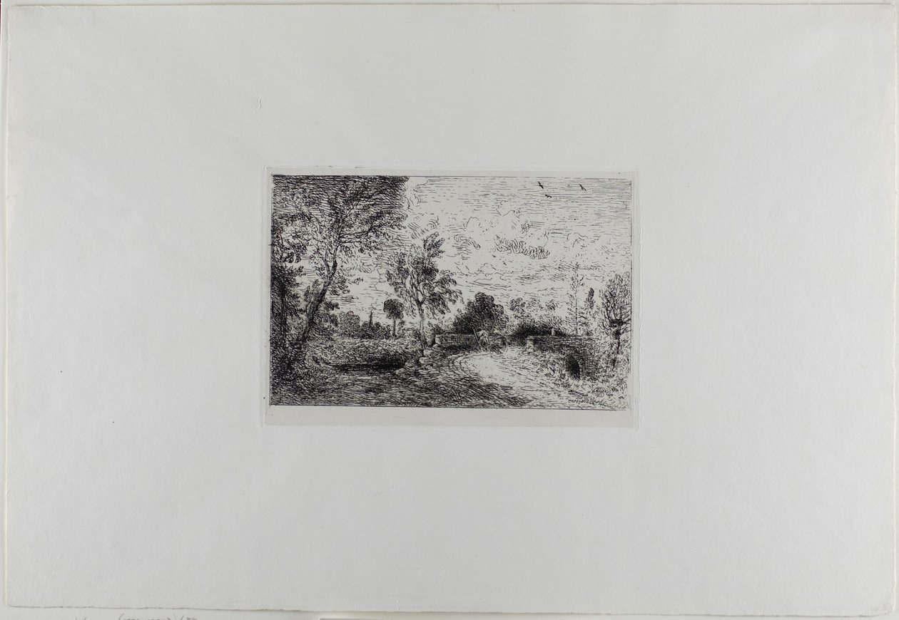 Un viejo puente en Salisbury de John Constable
