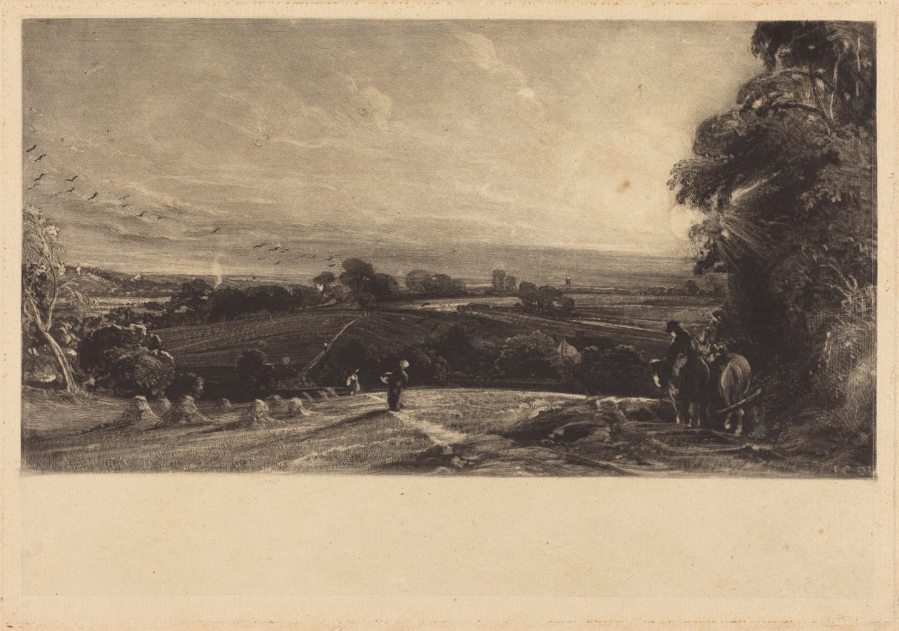 Puesta de sol otoñal de John Constable