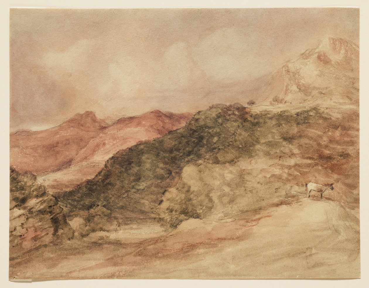 Bow Fell y los Langdale Pikes de John Constable
