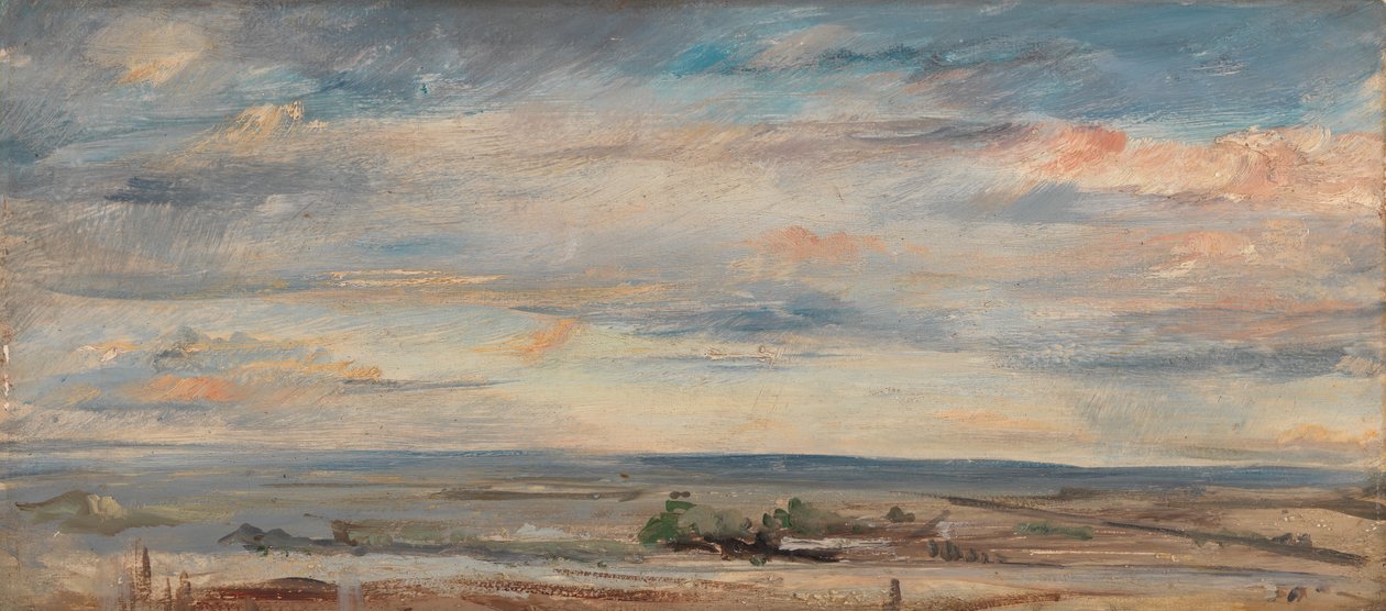 Estudio de Nubes, Temprano en la Mañana, Mirando al Este desde Hampstead de John Constable