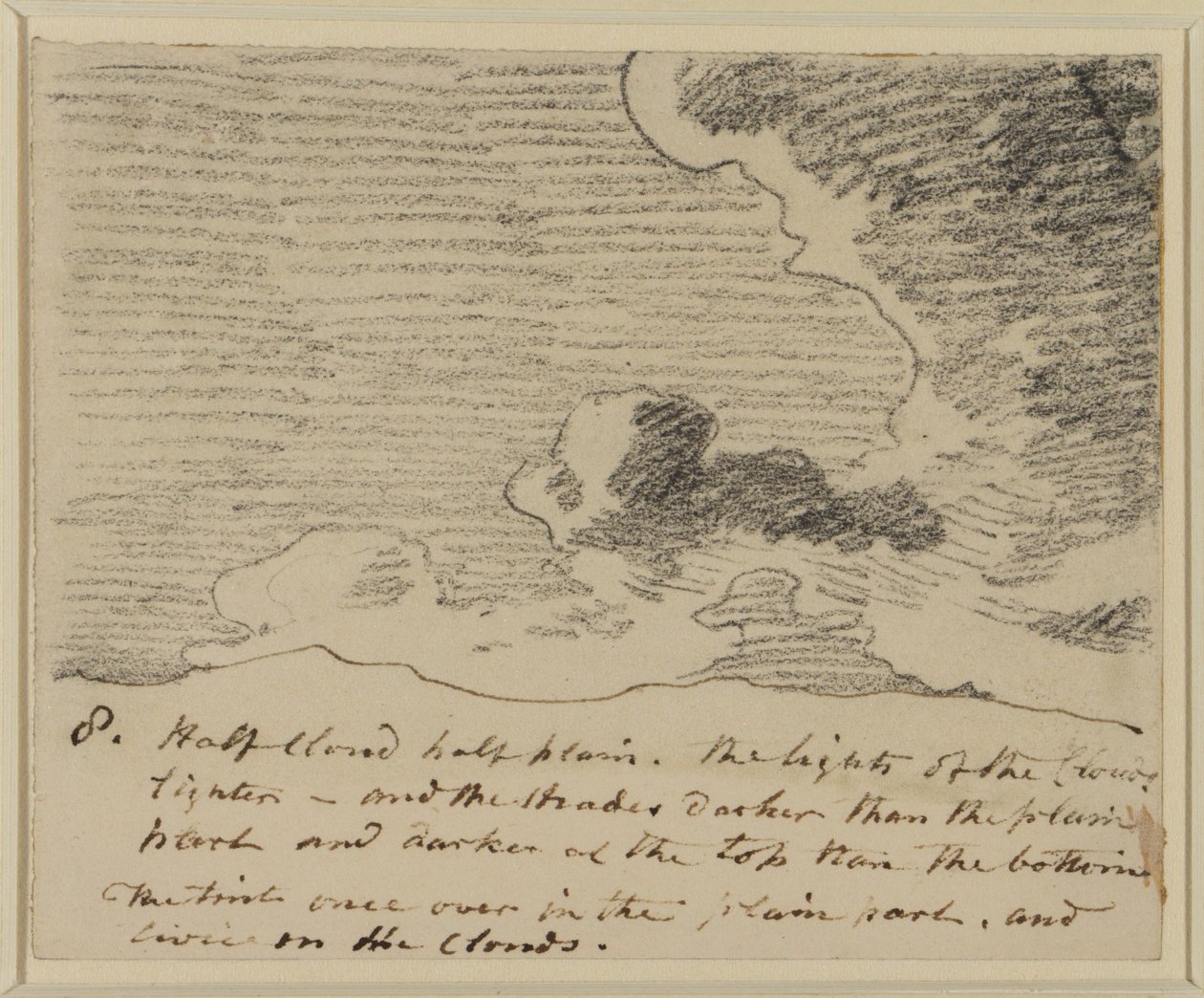 Estudio de nubes (después de los grabados de cielos de Alexander Cozens), c.1822-23 de John Constable