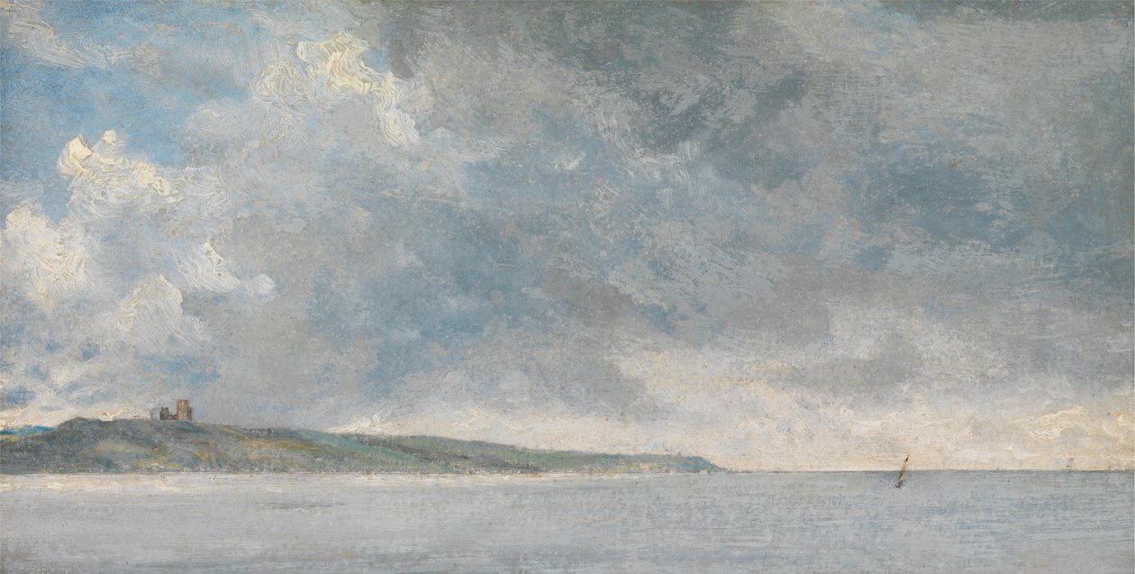 Escena costera con acantilados de John Constable