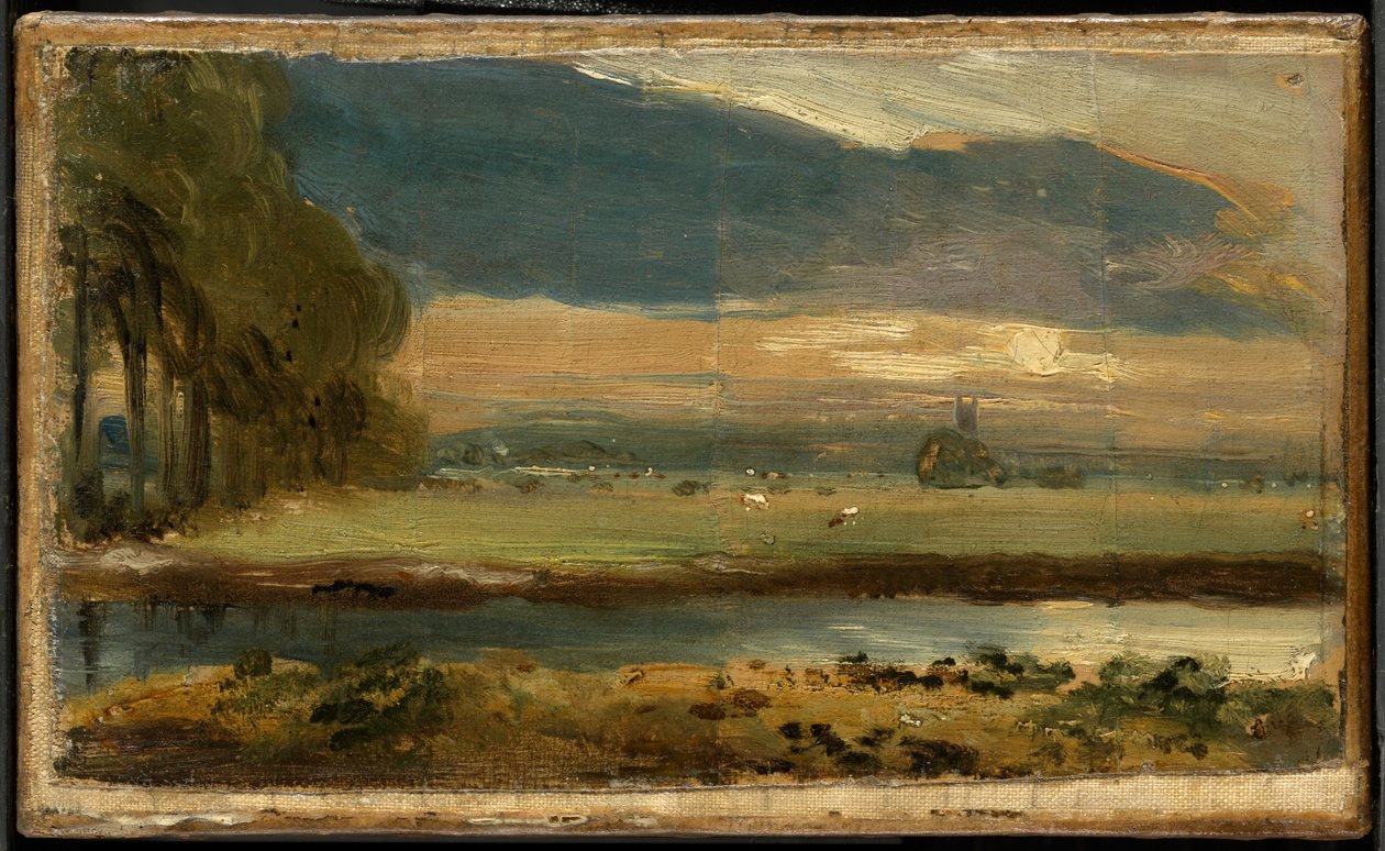 Iglesia de Dedham vista desde Flatford de John Constable