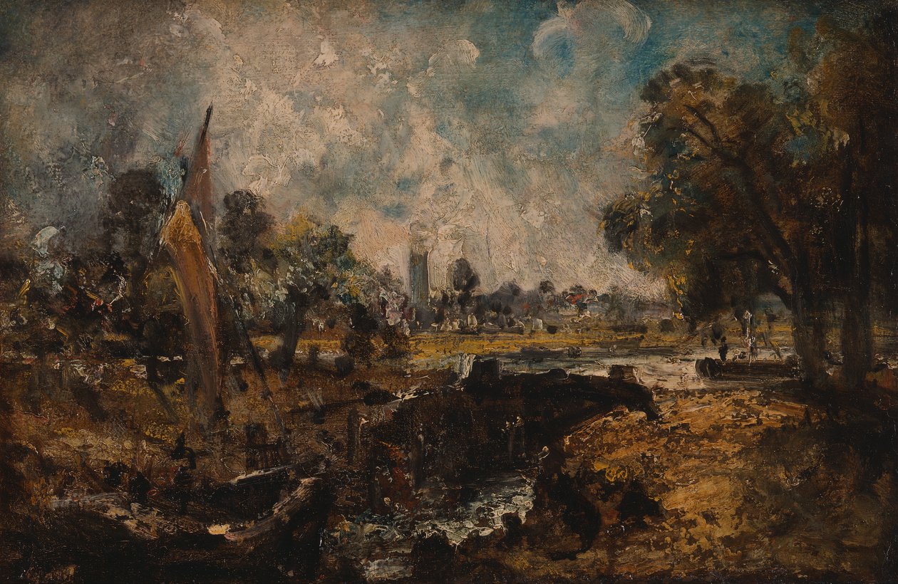 Dedham Lock de John Constable