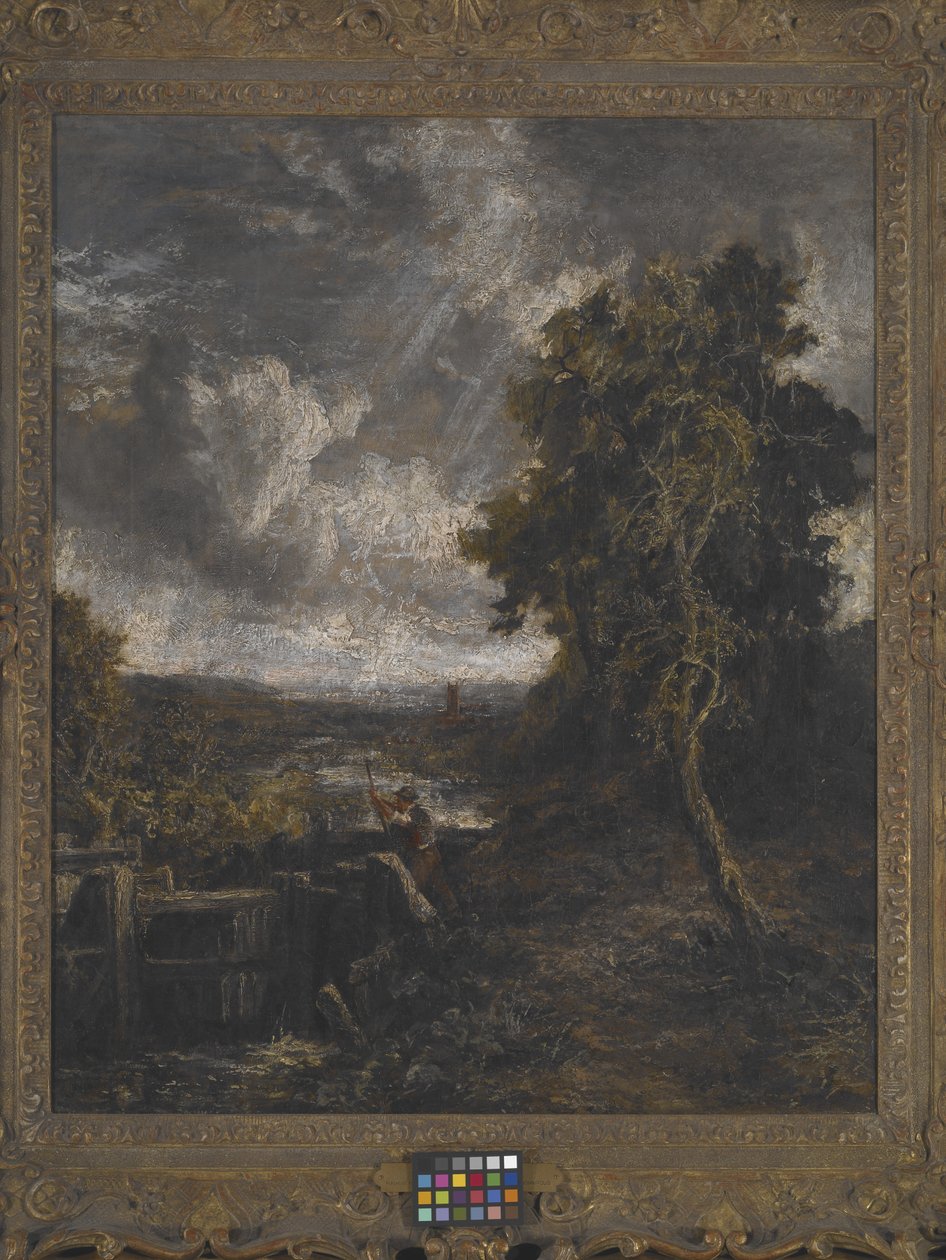 East Bergholt - Lock On Stour (óleo sobre lienzo) de John Constable